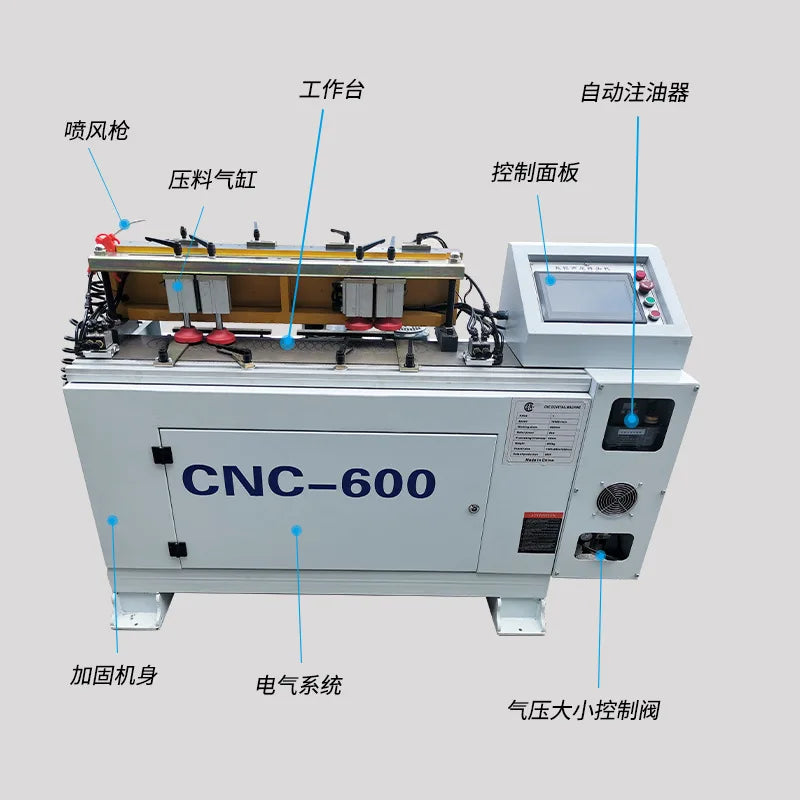 A CNC-600 650 Cnc Dovetail Joint Machine Manufacturer Horizontal Woodworking Double Ends Horizontal Wood Mortising Machine
