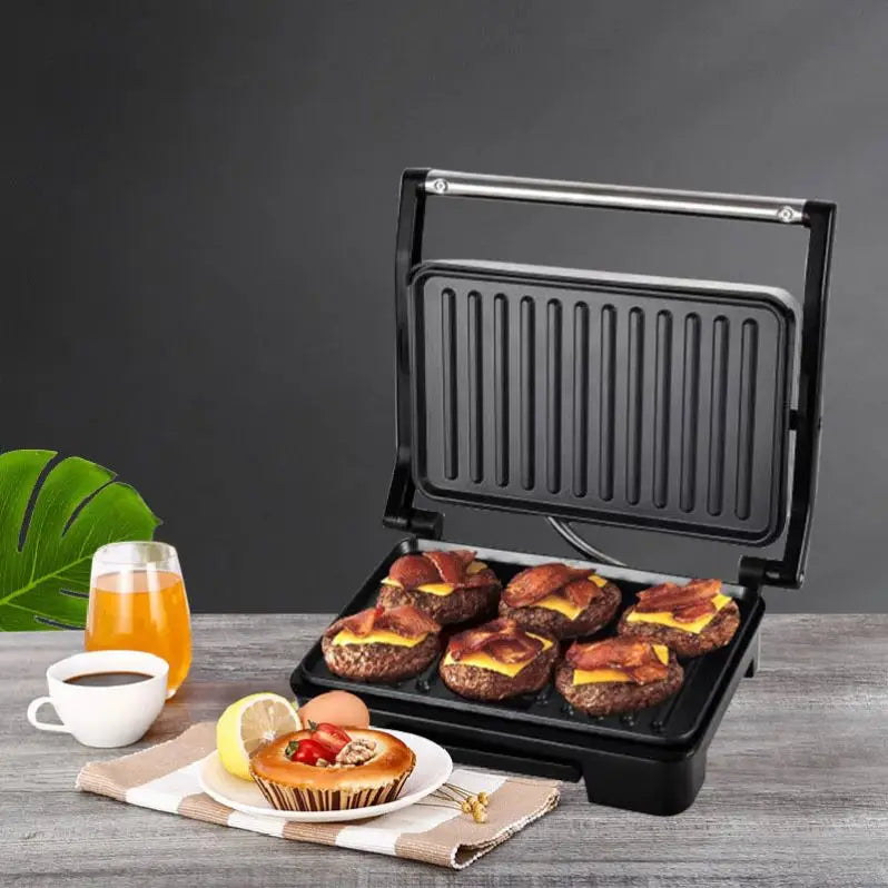 High Quality Electric Sandwich Steak Press Panini Home Electric Grill Baking Electric Barbecue Grill Tool