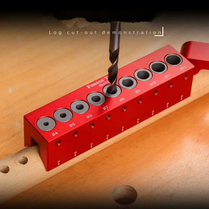 TEBAK W-125 Woodworking 4mm-12mm Pocket Hole Doweling Jig Self-centering Vertical Drilling Guide Punching Hole Locator