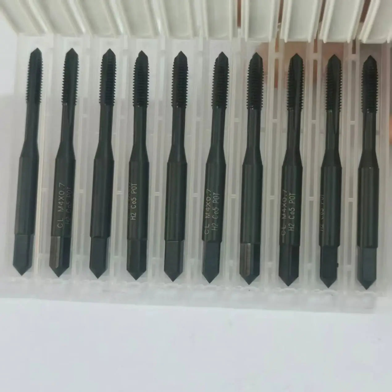 TEBAK Screw Tap Standard Inch and Metric HSS Straight Flute Tap M6 Cutting Taps Coarse and Fine Pitch UNC Machine Tap