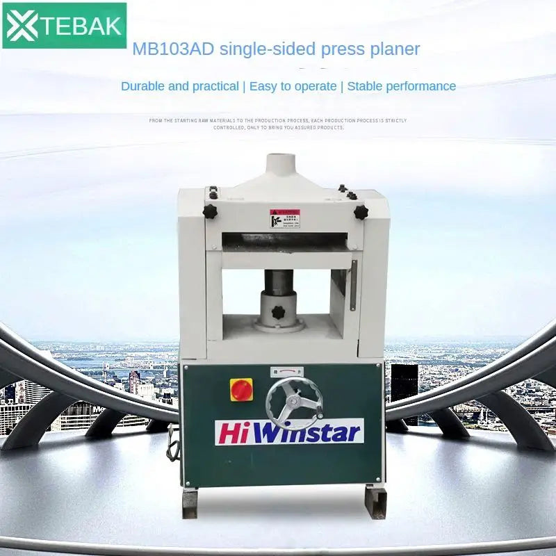 A TEBAK XJ-23 Wood Planer Single Side Woodworking Thickness Planer Thicknesser Wood Planer Machine