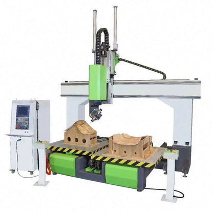 TEBAK CX-16 Heavy Duty Tonsing 5-axis CNC Router Machining Center for Bent Wood Chair Cutting and Drilling