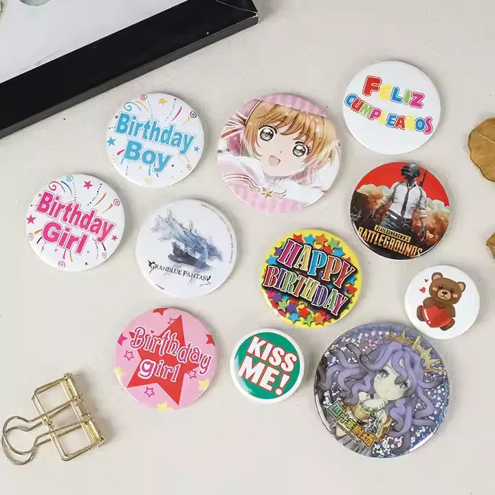 TEBAK  58mm Badge Button Maker Machine Manual Grade Round Badge Machine Set Includes Badge Machine Cutter + Consumables