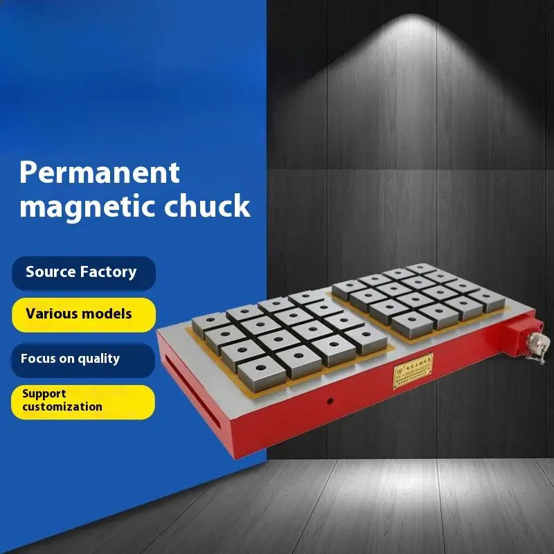 TEBAK Customized Controlled Permanent Magnetic Chuck Workholding Magnet Sucking Disc Table X61 for CNC Machining Centers