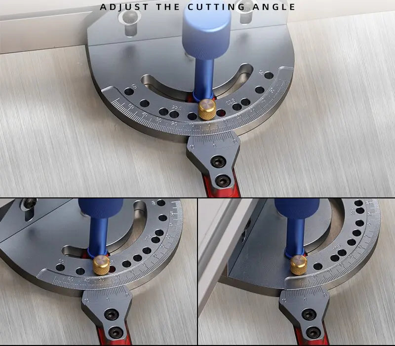 TEBAK W-01 Table Saw Fence Cutting Guide Measure Miter Gauge Woodworking Miter Slider Gauge Woodworking Tool