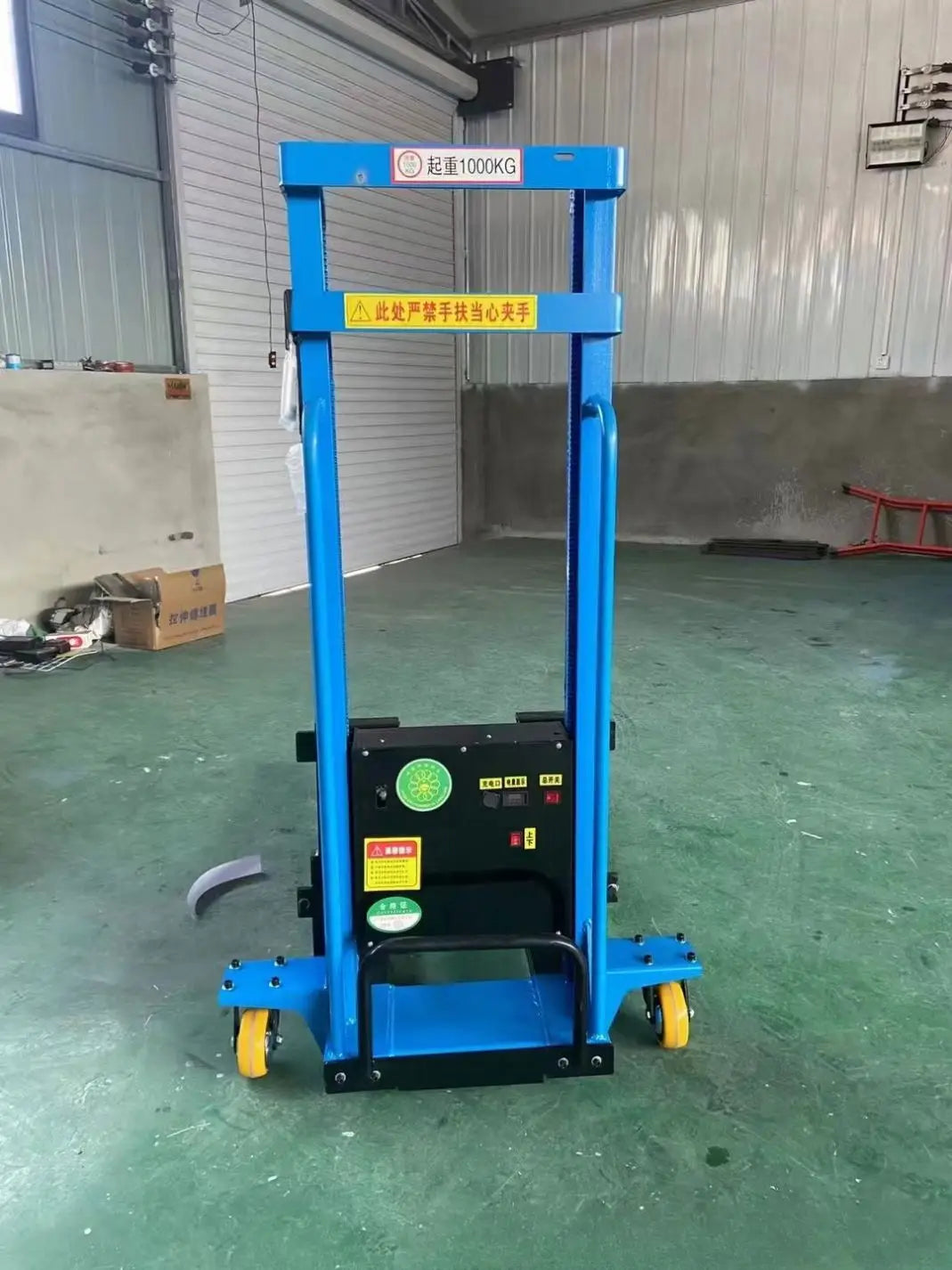 Unloading Truck Mounted Forklift Electric Stacker Hydraulic Handling Truck Small Mobile Elevator Manual Forklift