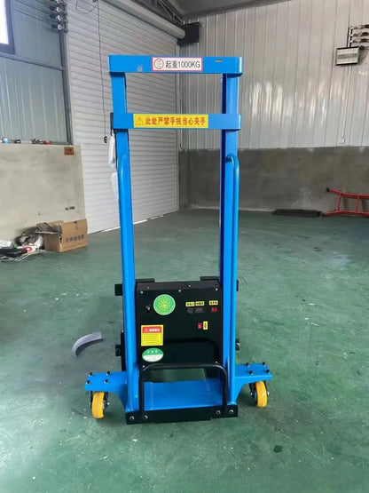 Unloading Truck Mounted Forklift Electric Stacker Hydraulic Handling Truck Small Mobile Elevator Manual Forklift