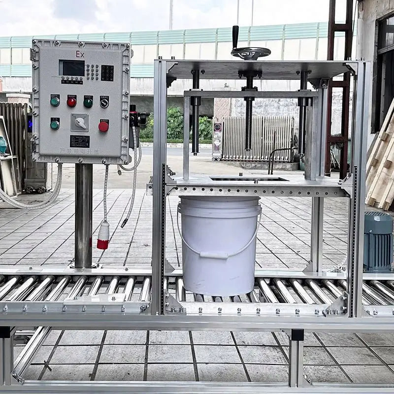 XSH-7 TEBAK New Liquid Chemical Oil Paint Net Weight Pail Bucket Drum Weighing Type Filling Machine for Sale