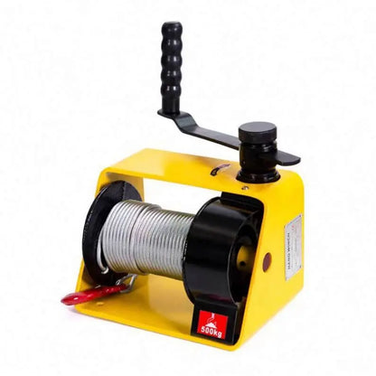 Worm Gear Winch 250/500/1000kg Mini Anchor Hand Operated Winch with Crack and Break