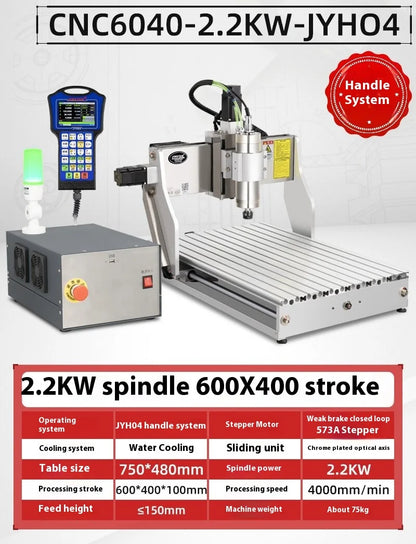 TEBAK JY-04 Wood CNC Router Engraver Industrial Engraving Machine 6040 1.5kw 2.2kw Milling Machine  Industrial Engraving Machine