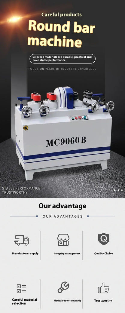 A TEBAK Semi-Automatic 60Mm Thick Wood Rod Round Stick Making Machine Rod