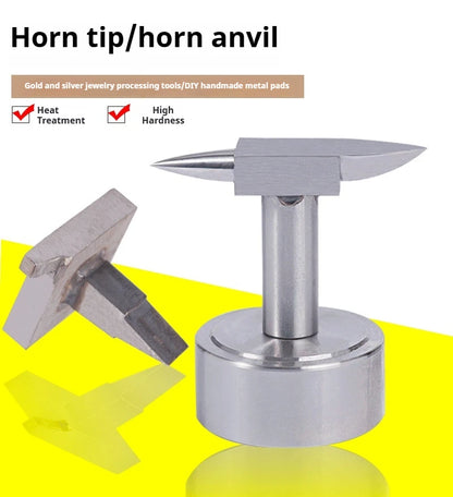 Mini Necklace Ring Model Making Workbench Jewelry Making Tools Double Horn Anvil With Round Base Mini Horn Anvil