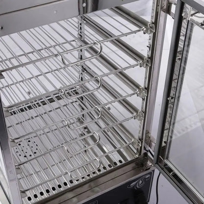 TEBAK Commercial Aluminium Tray Dim Sum Hotel Restaurant Electric Food Display Warmer Steamer Industrial Steamer Cabinet