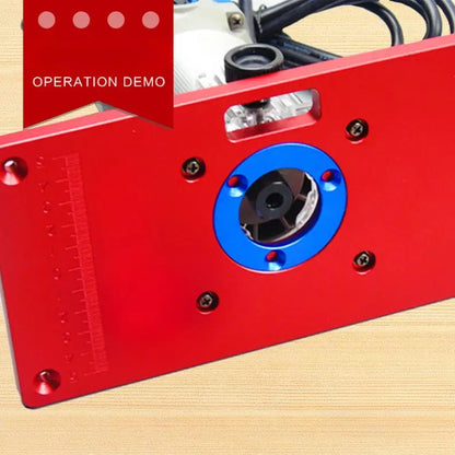 TEBAK W-39 Universal Router Table Insert Plate Aluminum Flip Board Trimmer for Woodworking