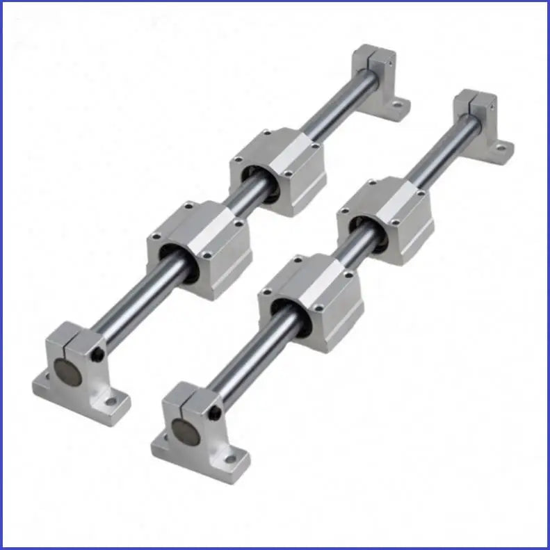 D-24 Aluminum Linear Motion Rail Clamping Rod Rail Guide Support SHF8 for 8mm Diameter Shaft
