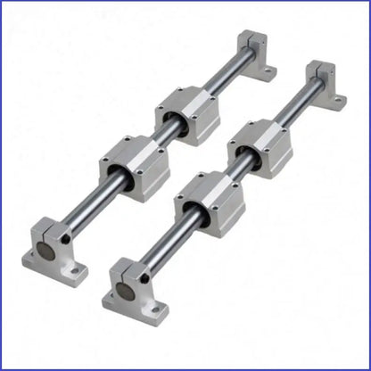 D-24 Aluminum Linear Motion Rail Clamping Rod Rail Guide Support SHF8 for 8mm Diameter Shaft