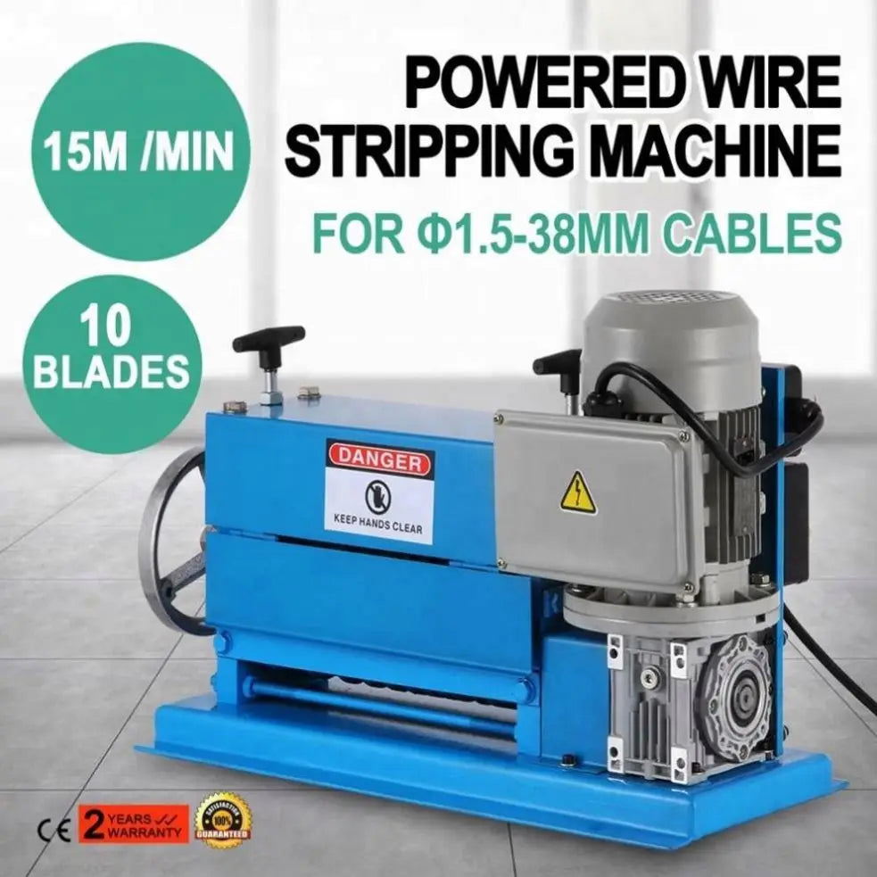 220V Portable Powered Electric Wire Stripping Machine Scrap Cable Stripper