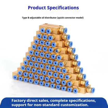 Type Aluminum 2-12Way Lube Oil Dispenser Piston Distributor Value Manifold Block Metering Divide Lubrication Modular Injector