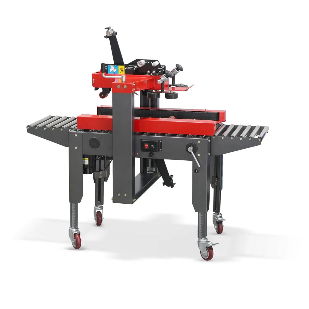 A TEBAK Mini Box Carton Sealer Small Box Carton Sealing Machine  Case Sealer Automatic Carton Sealer