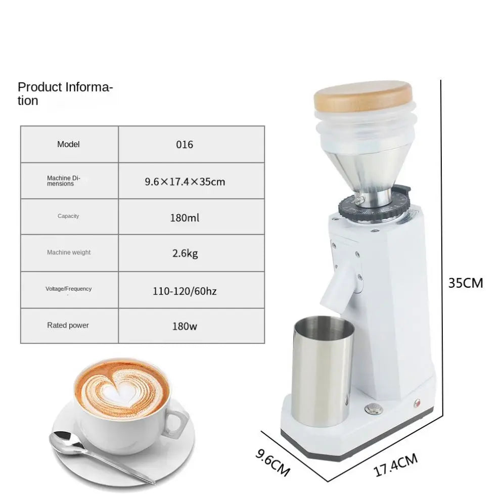110V and 220V 40mm Titanium Conical Burr Coffee Grinder / Metal Coffee Grinder