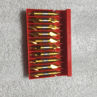 TEBAK 60-degree Angle High Speed Steel Center Drill Bits Kit Countersink Tools  Center Drill Bits Set for Lathe Metalworking