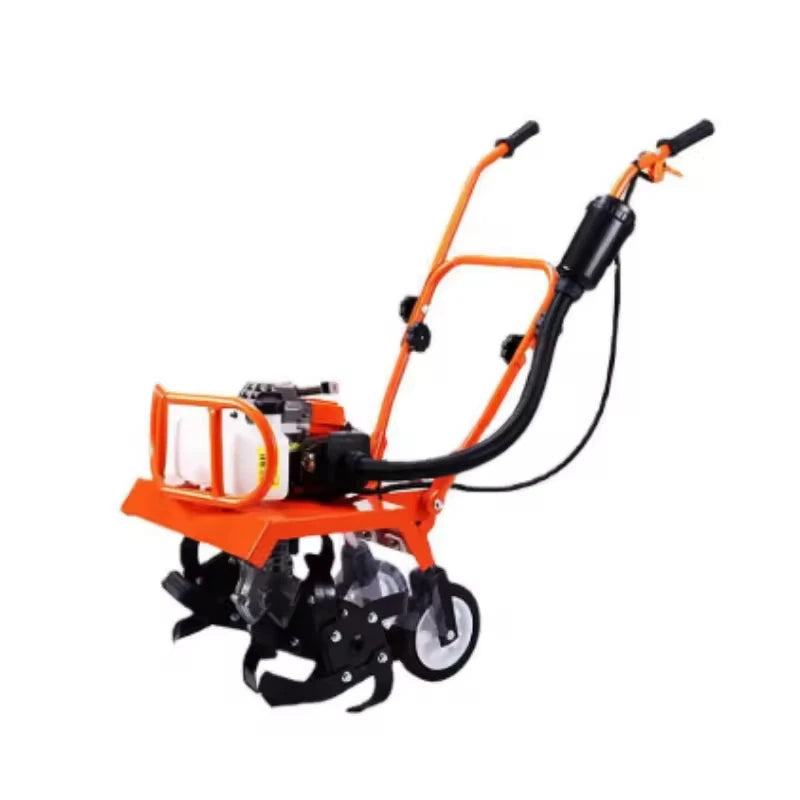 High Quality Small Hand Push Micro Tiller Cultivator Agricultural Gasoline Rotary Cultivator Farm Bulldozer