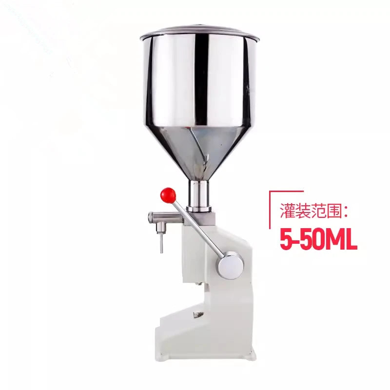 TEBAK Semi Auto Cream Bean Paste Ointment Volumetric Liquid Honey Sugar Piston Filler Pump Filling Machine for Thick Liquid