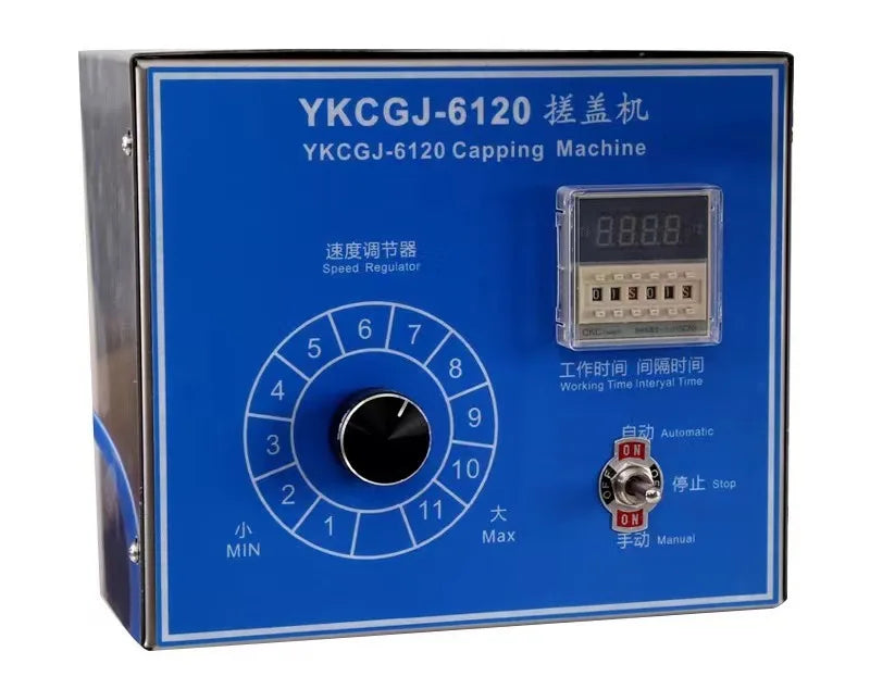 TEBAK Table Top Semi-automatic Twist Off Honey Sealer Screw Plastic Closer Pneumatic Sealing Bottle Capper Machine