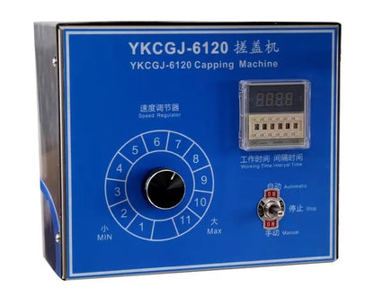 TEBAK Table Top Semi-automatic Twist Off Honey Sealer Screw Plastic Closer Pneumatic Sealing Bottle Capper Machine