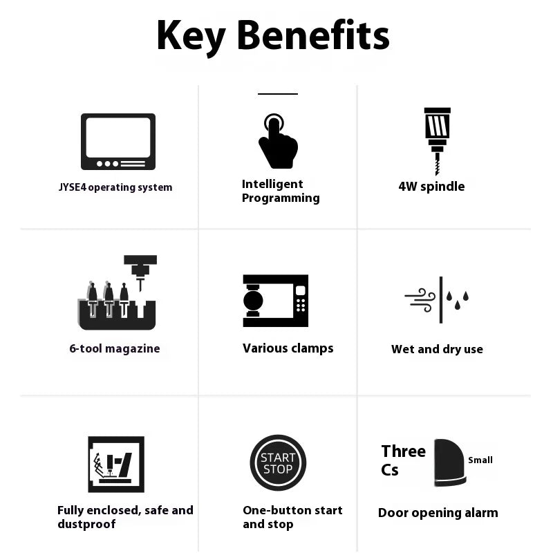 TEBAK JY-20 Four-axis Linkage Dry and Wet Engraving and Milling Machine for Denture Engraving