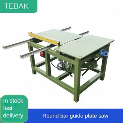 Woodworking Precision Guide Rail Push Table Saw Horizontal Furniture Solid Log Opener 45 Degree Angle Cutting Sawing Machine