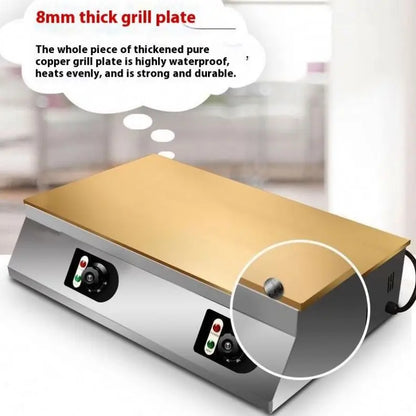 Snack Machine Commercial Electric Pancake Souffle Cake Maker Machine Nonstick Stainless Steel Pancake Souffle Machine