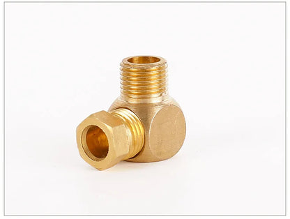 4mm & 6mm Brass Plastic Straight Pipe Fittings Compression Ferrule Tube Connector Lubrication Head Model Machine Tool Adapter