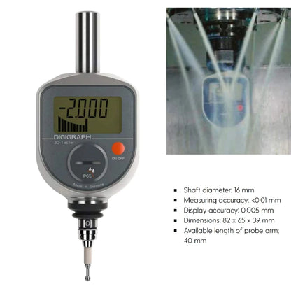 CNC Germany Mahr Hoffmann Digital Display 3D Edge Finder LCD Display Stylus 106000 Centering Instrument 359500 MarTest 802EW
