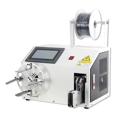 TEBAK Automatic Electric Data Wire Banding Machine Power Cable Coiling Winding and Tying Cable Manufacturing Equipment