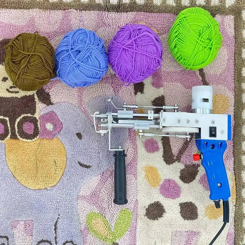 TEBAK Commercial Rug Tufting Gun Turfing Gun Carpet Weaving Machine for Home