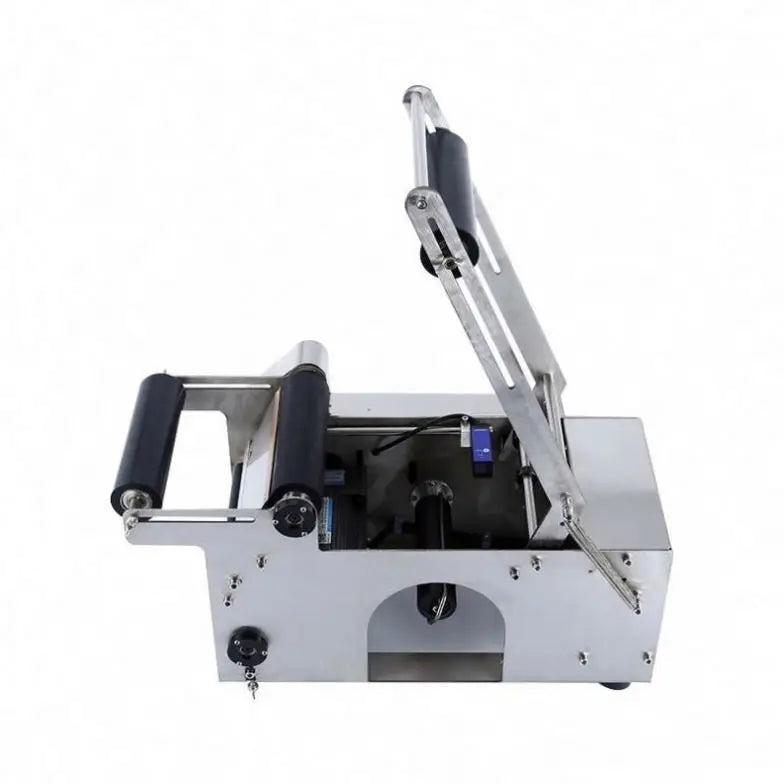 TEBAK SY50 Semi-Automatic Wine Glass Bottle Label Self-Adhesive Round Bottle Labeling Machine Glass Plastic Bottle Labeler