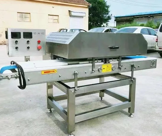TEBAK Fresh Meat Slicer Food Chicken Breast Slicing Machine Fresh Meat Strip Cutter Pork Meat Cutting Slicing Machine