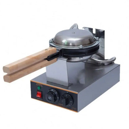 Commercial Waffle Maker Machine Stainless Steel Round Snack Machines Non Stick Rotating Waffle Making Machine