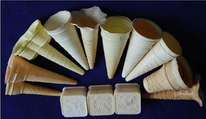 Ice Cream Cone Making Machine 4-Head Egg Holder Electromechanical Cone Making Equipment Dairy Sweet Pizza Cone Making Machine