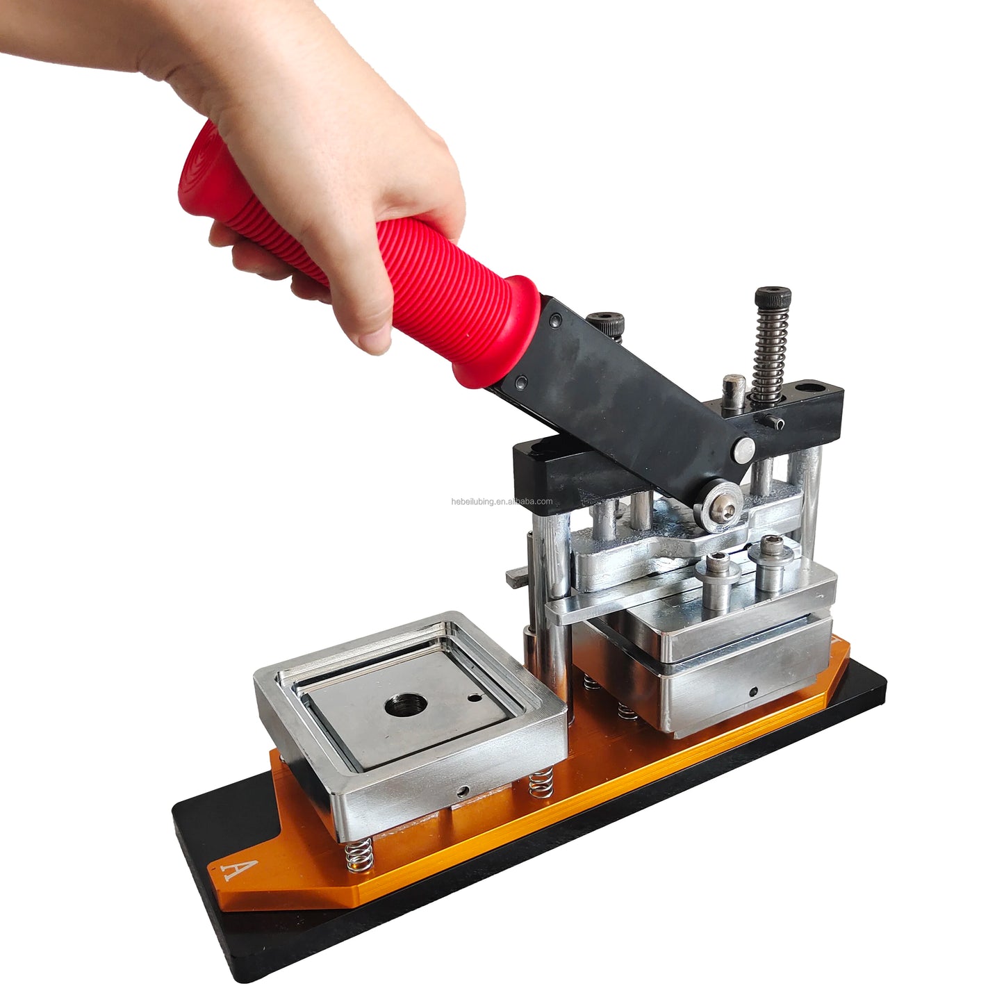 TEBAK Wholesale China Import  Metal Badge Making Machine Angular Corner High Quality Polyester Button Machine