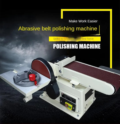 TEBAK 500W All Copper Motor Vertical Sand Belt Machine for Woodworking