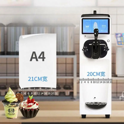 Small Desktop Ice Cream Cone Maker Commercial 3 Flavor Soft Ice Cream Maker Machine