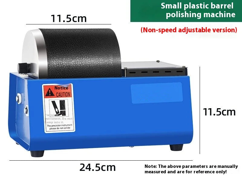 TEBAK Silicone Polishing Machine Gold and Silver Jewelry Rotary Rock Tumbler Barrel Polisher Grinding Cleaning Grinder Equipment