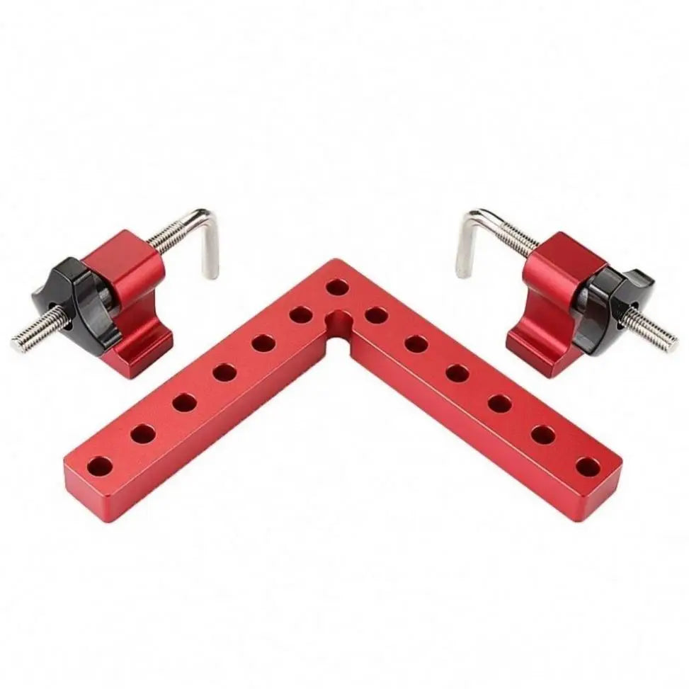 TEBAK 90 Degree Positioning Squares Woodworking Carpenter Corner Clamping Square Tool for Picture Frame Box Cabinets Drawers