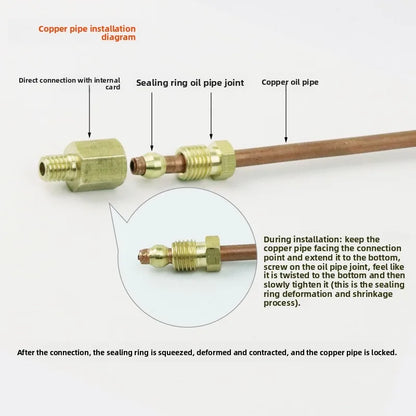 OEM Slider Tubing Connector Oil Distributor Hydraulic Hose Fitting Copper Brass Nozzle Hydraulic Quick Coupler Hydraulic Parts