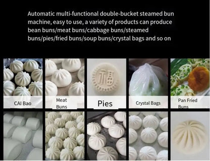TEBAK Automatic Round Glutinous Rice Cake Bean Paste Folding Steamed Bun Steamed Stuffed Bun Forming Machine