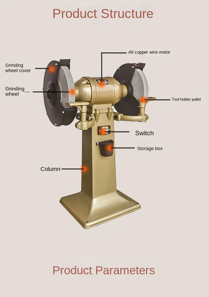 A Heavy Duty 300mm M3030 Multi Functional Floor Standing Copper Wire Three Phase Motor M3040 M3035 Vertical Grinding Machine