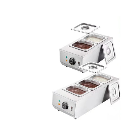 TEBAK Commercial Stainless Steel Chocolate Melting Pot Heating and Melting Chocolate Through Water Separation Furnace Machine