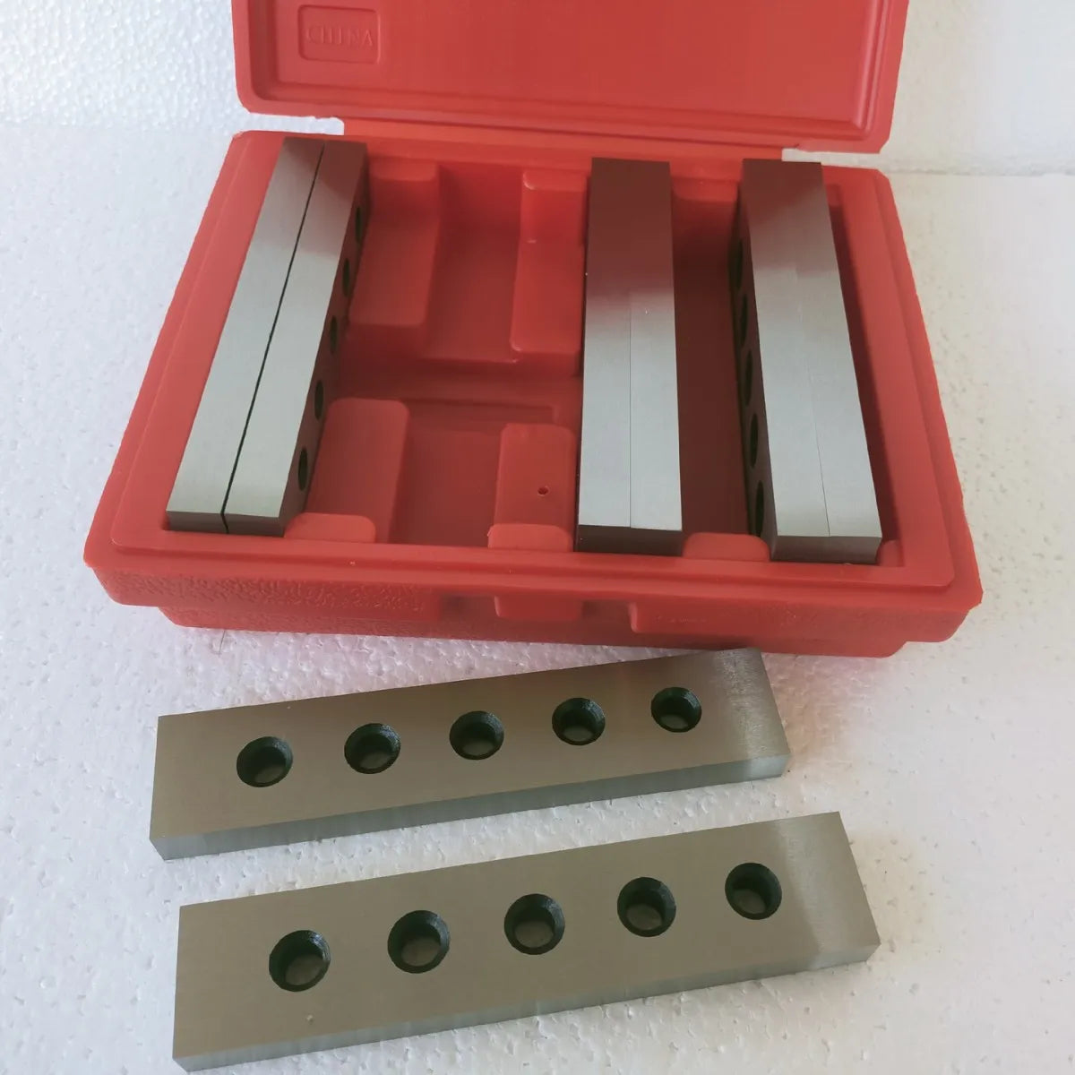 TEBAK Machine Tools 1/2 Inch Accuracy 0.0002" Thickness Steel Parallel Sets Rectangular Metal Parallel Block